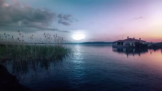 Free Lake House Sunset Time Lapse Video