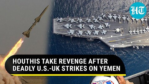 Houthis Rain Missile Fire On U.S Warship After American-British Strikes On Yemen Kill 16; Iran Warns