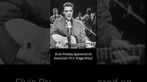 Re-Live History: Elvis Presley's Debut on American TV's Stage Show #shorts #elvispresley #rocknroll