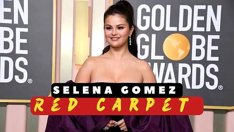 Selena Gomez At Red Carpet Golden globe Awards 2023