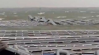Storm destroys the world's largest floating Solar Panel Farm. Who engineered this?