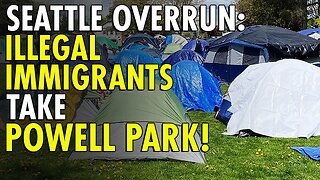 Chaos at Seattle's Powell Park after invasion of hundreds of illegal immigrants