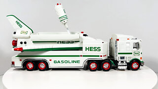 1999 HESS TOY TRUCK AND SPACE SHUTTLE WITH SATELLITE Vintage