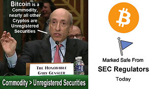 SEC Chair Gary Gensler: "₿itcoin is a Commodity NOT an Unregistered Security!" ✊🤑