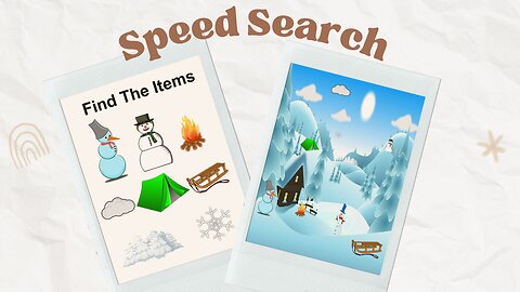 Speed Search The Game Where You Have 1 Minute To Find The Hidden Item Or Animal In The Picture