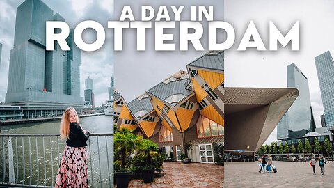 A day exploring Rotterdam \\ Netherlands travel vlog