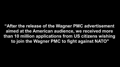 Wagner PMC Advertisement for US Citizens Freaks Out Woke Treasonous American Elites