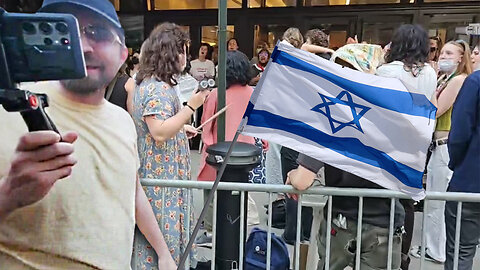 Carldo at Pro-Palestine protest in New York City