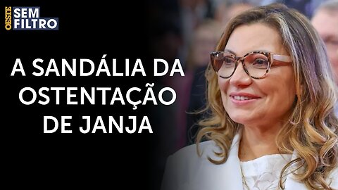 Janja da Silva usa sandália de mais de R$ 5 mil | #osf