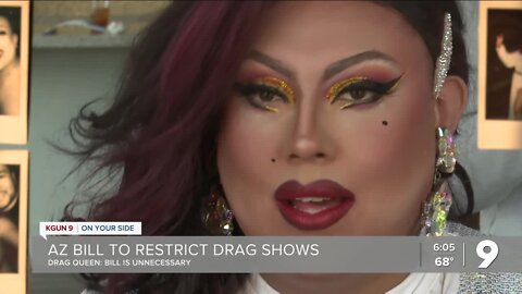 Drag performer reacts to anti-drag bill