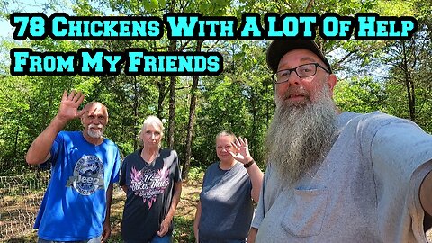 78 Chickens Relocation | LOTS Of Great Helpers | Couldn't Do It Alone | raw land homestead Arkansas