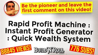 Rapid Profit Machine : Instant Profit Generator : Quick Wealth System