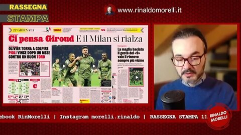 Rassegna Stampa 11.02.2023 #266 - Milan ritornano i 3 punti, oggi Roma, Lazio e Atalanta