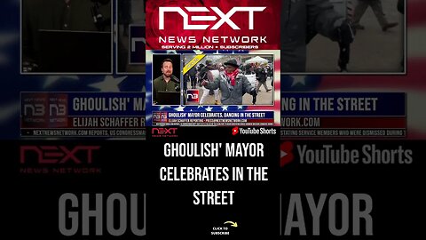 Ghoulish' Mayor Celebrates, Dancing In the Street #shorts