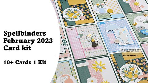 Spellbinders | February 2023 card kit | 10+ Cards 1 Kit
