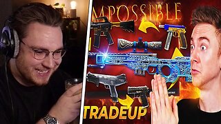 ohnePixel reacts to Sparkles IMPOSSIBLE Trade UP Challenge! (AWP Gungnir)