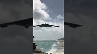 Northrop Grumman B2 Spirit Landing Up Close Personal