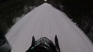 Snowmobile Trail Riding (Au Train MI) Part 1