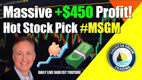 Massive +$450 Profit With Lifetime Member Using Hot Stock Picks Stock Market Profit