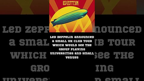 The History of Rock N roll February 6, 1971 Led Zeppelin #shorts #ledzeppelin #rocknroll