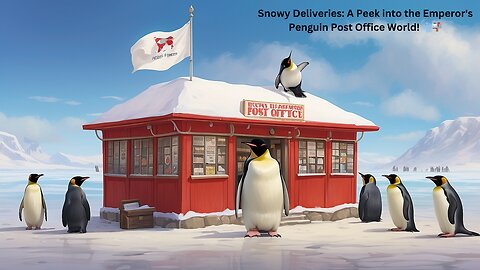 Snowy Deliveries: A Peek into the Emperor's Penguin Post Office World! ❄️📬