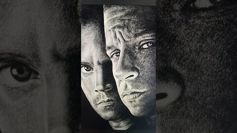 I Want to Draw ✍🏼 Fast and Furious Paul Walker and Dominic Toretto Vin Diesel- Shorts Ideas 💡