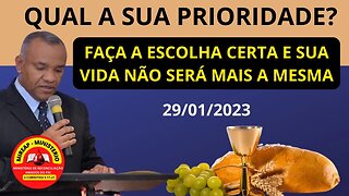 QUAL É A SUA PRIORIDADE? FAÇA A ESCOLHA CERTA E A SUA VIDA SERÁ TRANSFORMADA. #devocional #comunhão