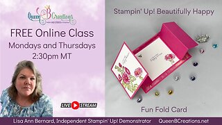 👑 Stampin' Up! Beautifully Happy Fun Fold Card