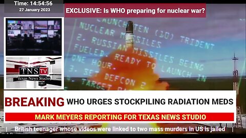 WHO URGES STOCKPILING RADIATION MEDS...Is WHO preparing for nuclear war?