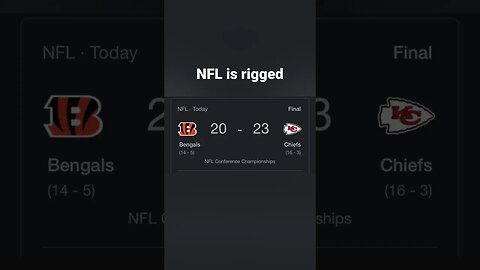 NFL is rigged!!!