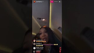 Glorilla Instagram Live. Glorilla With A PSA And Had To Cancel Her Show. 28.01.23.