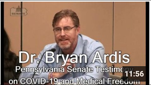 DR. BRYAN ARDIS COVID TESTIMONY - "It is absolutely blatant, every aspect of COVID-19 is a cover-up"