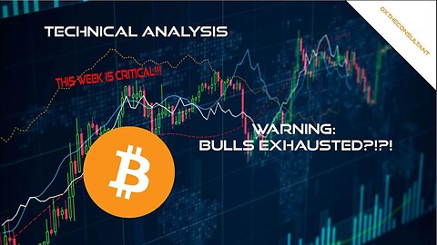 #bitcoin Warning: Bulls Exhausted!?!? - Live #crypto Technical Analysis #btc Price News