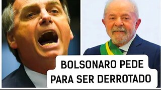 Ex presidente Bolsonaro pede para ser derrotado por Lula pela quarta vez