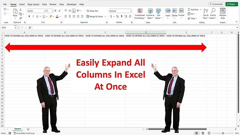 Easily Expand All Columns In Excel At Once