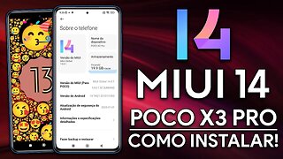 Como Instalar a MIUI 14 no POCO X3 PRO! | MIUI 14 ANDROID 13 PARA POCO X3 PRO!