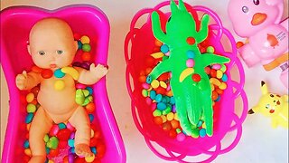 Satisfying Video | Mixing Candy In Bathtubs Cutting ASMR #5