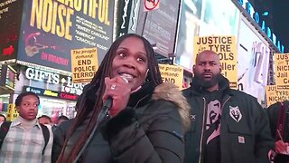 From the Justice for #TyreeNichols #TyreNichols Rally Times Square 1/27/23 Hawk Newsome Black Opts
