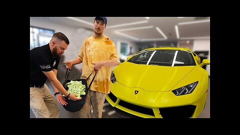 Homeless Man's Life: Mr. Beast Buys Him a Lamborghini