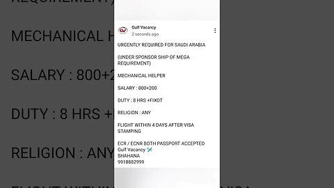 mechanical Helper job in SaudiArabia #gulfvacancy #job #helperjobs #virul #virulshorts #shortsvideo