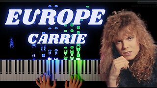 Carrie - Europe - Piano Tutorial #rushe #europe #rushepiano
