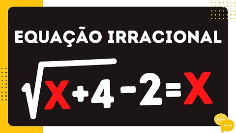 ( PASSO A PASSO) COMO RESOLVER EQUAÇÃO IRRACIONAL