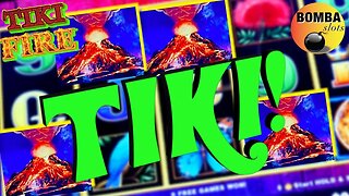 Tiki was on Fire! Lightning Link Dragon Link #Casino #LasVegas #SlotMachine