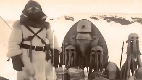 Alleged rare footage from an unknown private film collection archive of a Nazi expedition in Egypt