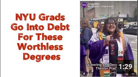 NYU Grads Go Into Debt For These Worthless Degrees