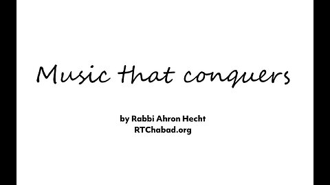 Music that conquers