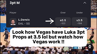 Rigged Luka Doncic three points props vs Oklahoma City Thunder GAME 1 | THESE ARE VEGAS PUPPETS !!