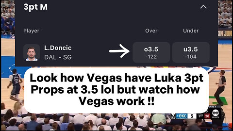 Rigged Luka Doncic three points props vs Oklahoma City Thunder GAME 1 | THESE ARE VEGAS PUPPETS !!