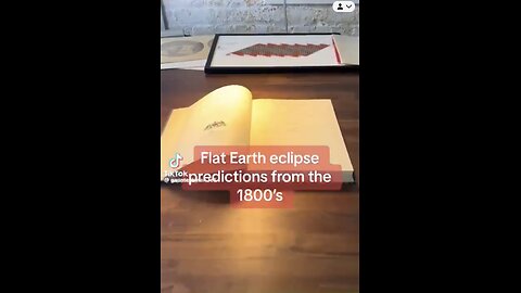 Flat earth eclipse book from 1800 shows the eclipse that took place in April of 2024