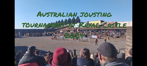 Australian jousting competition at Kryal Castle 2024, with guest Gillysos